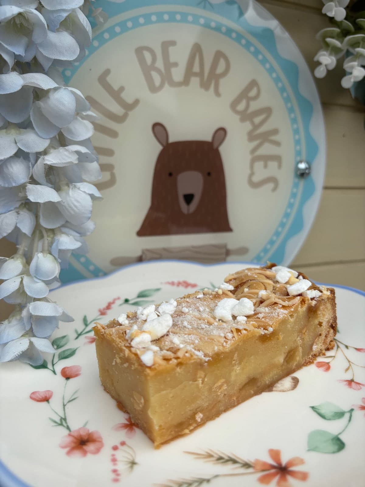 Lemon Meringue Blondie photographed at Little Bear Bakes